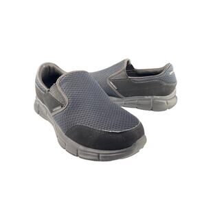 SKECHERS MENS EQUALIZER PERSISTAN Slip on /Smooth Faux Lthr, Mesh Fabric/ Sz 9.5